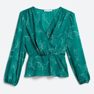 Lush - Cinda Surplice Peplum Blouse